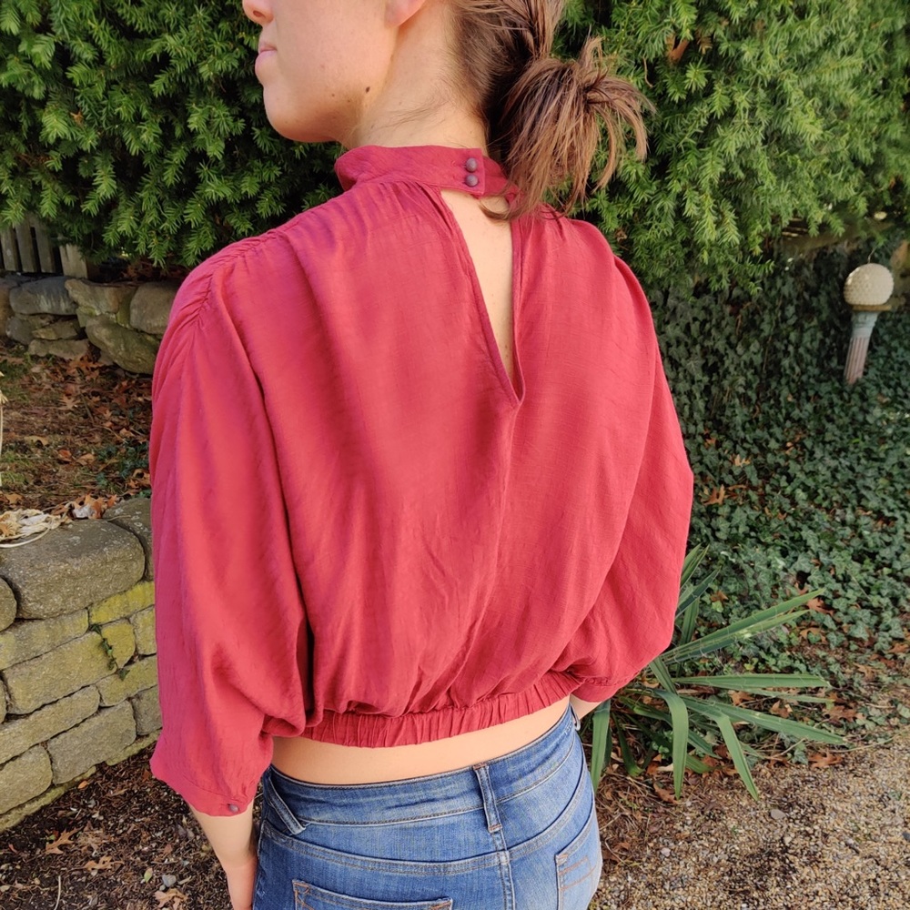 Maeve midriff bearing top